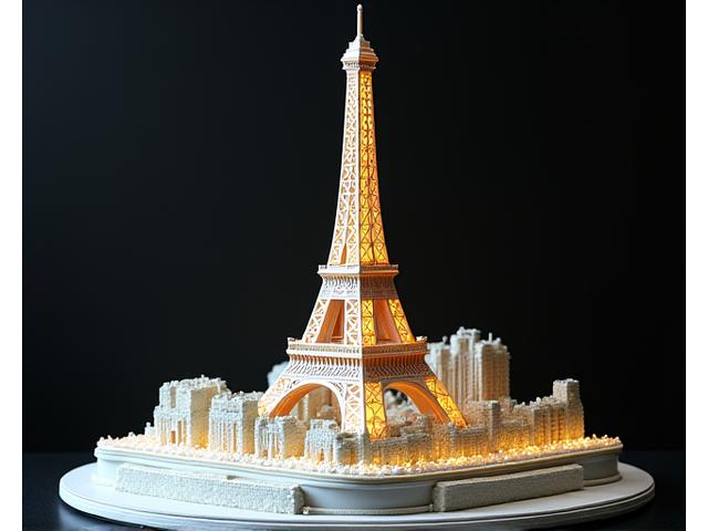 有名な建築物を象った特注ケーキ