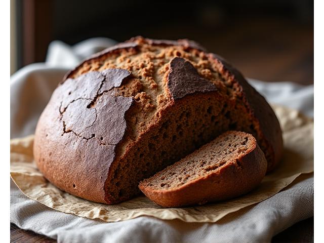 大陸の形をしたライ麦パン